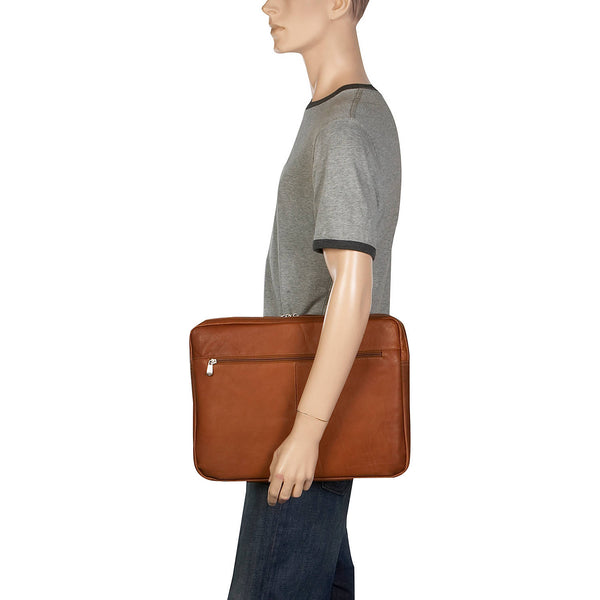 Piel Leather 17in ZIP LAPTOP SLEEVE