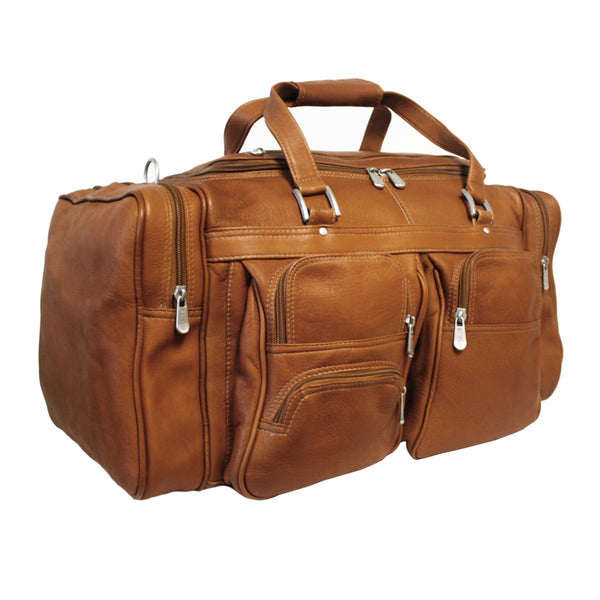 Piel Leather 20in DUFFEL BAG WITH POCKETS