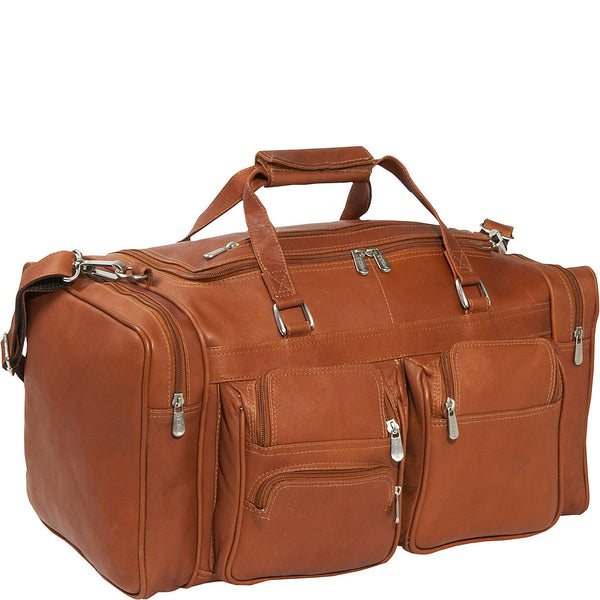 Piel Leather 20in DUFFEL BAG WITH POCKETS