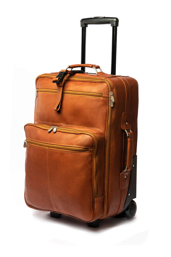 Piel Leather 22in WHEELED TRAVELER