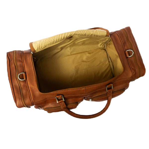 Piel Leather 24in DUFFEL WITH POCKETS