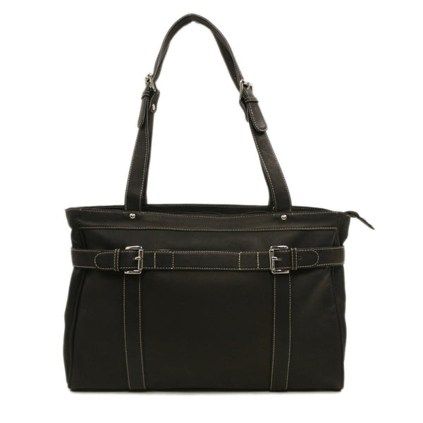 Piel Leather BELTED COMPUTER TOTE