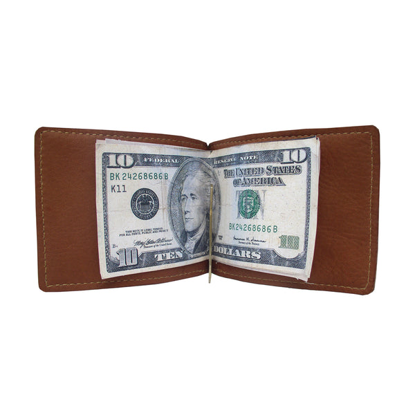 Piel Leather BI-FOLD MONEY CLIP