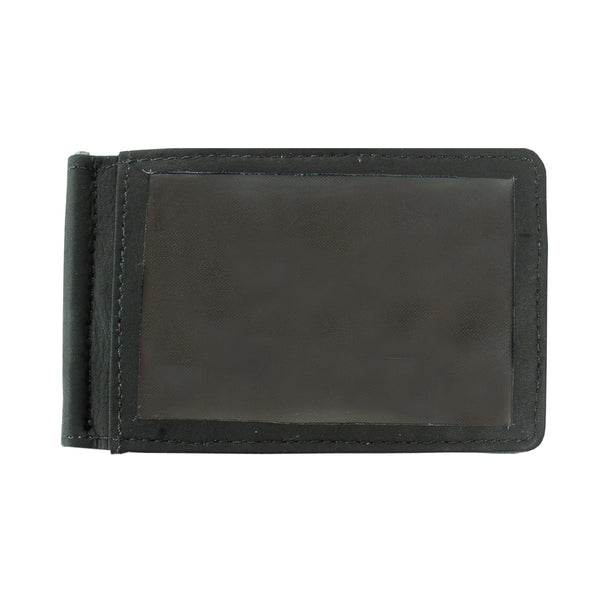 Piel Leather BI-FOLD MONEY CLIP W/ID WINDOW