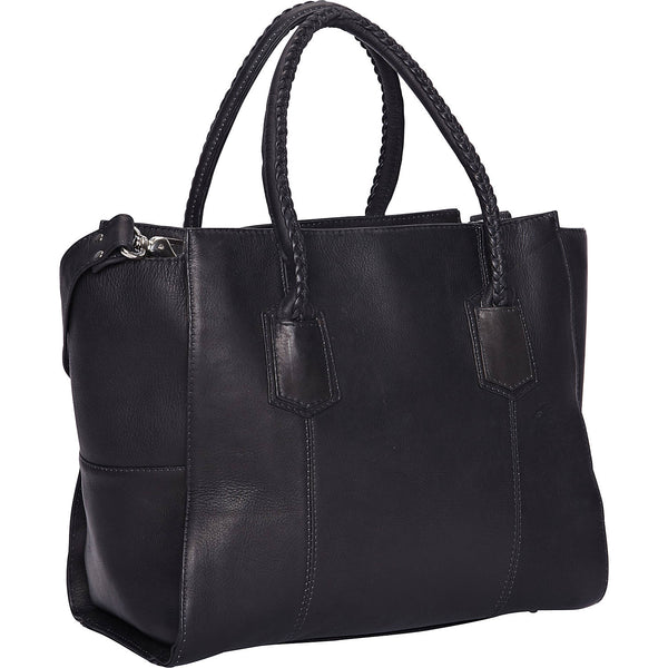 piel leather BRAIDED MARKET TOTE