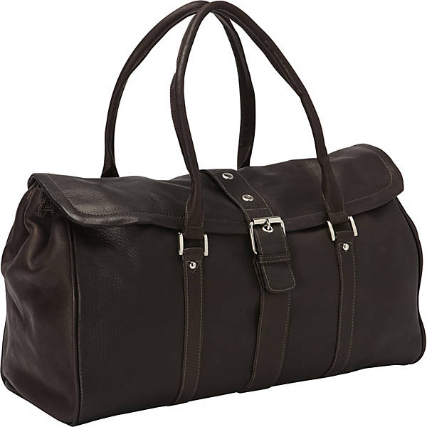 Piel Leather BUCKLE FLAP-OVER SATCHEL