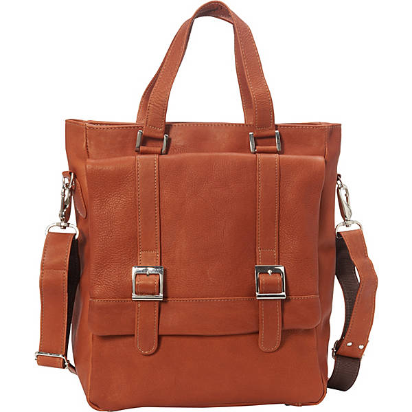 Piel Leather BUCKLE FLAP-OVER SHOULDER BAG