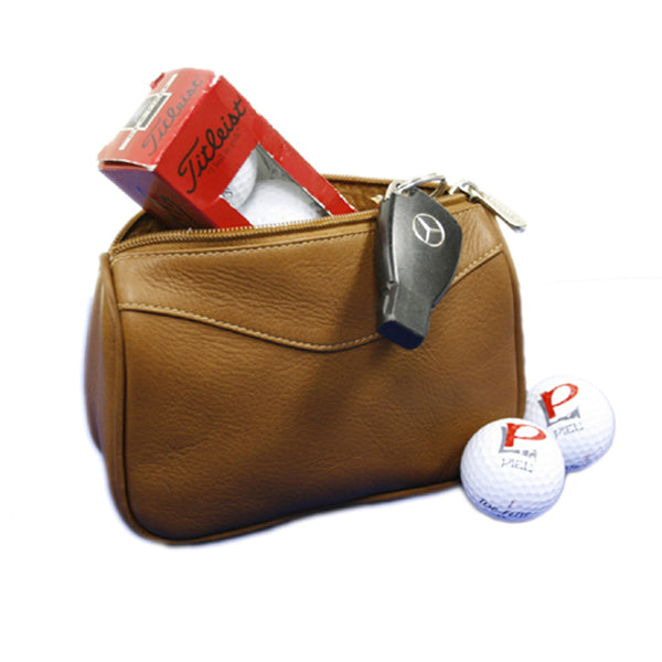 Piel Leather CARRY-ALL ZIP POUCH