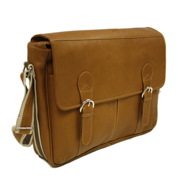 Piel Leather CLASSIC EXPANDABLE MESSENGER BAG