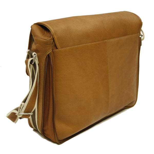 Piel Leather CLASSIC EXPANDABLE MESSENGER BAG
