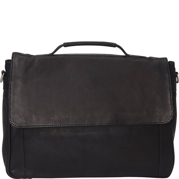 Piel Leather CLASSIC FLAPOVER LAPTOP PORTFO