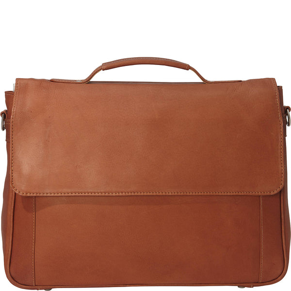 piel leather CLASSIC FLAPOVER LAPTOP PORTFO