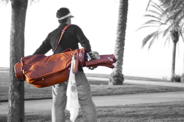 piel leather DELUXE 9in GOLF BAG