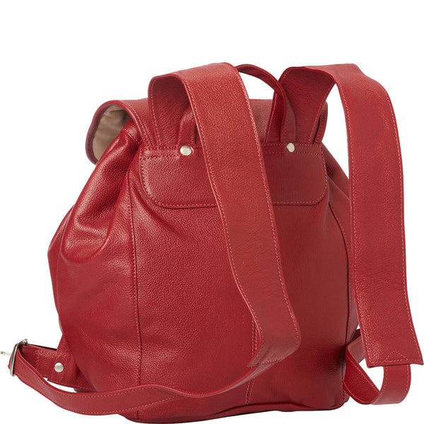 Piel Leather DOUBLE COMPARTMENT LEATHER BACKPACK