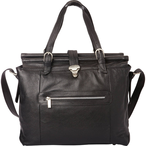 Piel Leather DOUBLE DOWEL ROD LEATHER BAG