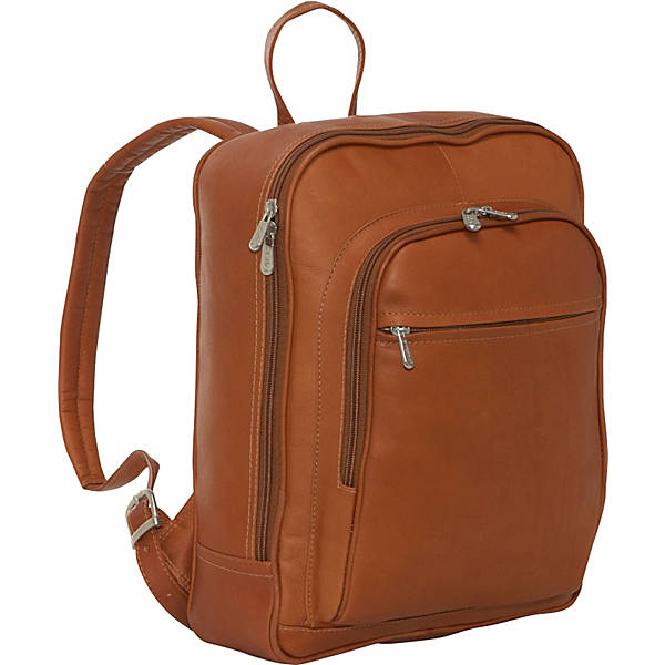 piel leather FRONT POCKET COMPUTER BACKPACK