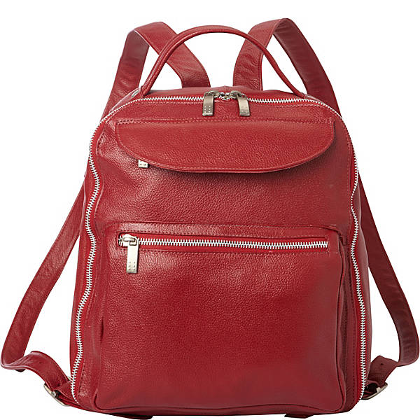 Piel Leather FRONT POCKET LEATHER BACKPACK