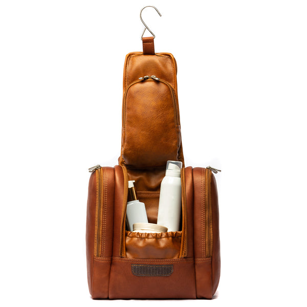 Piel Leather HANGING TRAVEL TOILETRY KIT