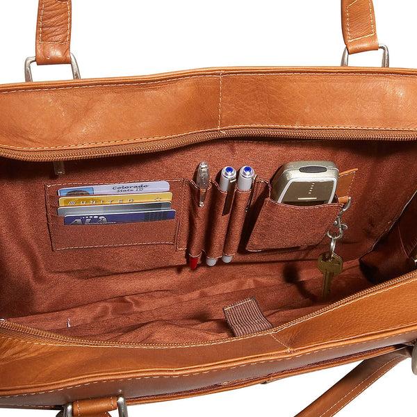 Piel Leather HARDSIDE SHOULDER TOTE