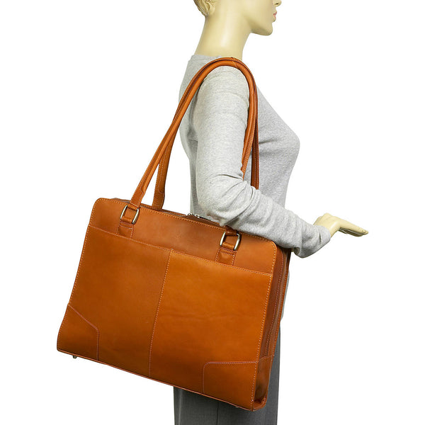 piel leather HARDSIDE SHOULDER TOTE