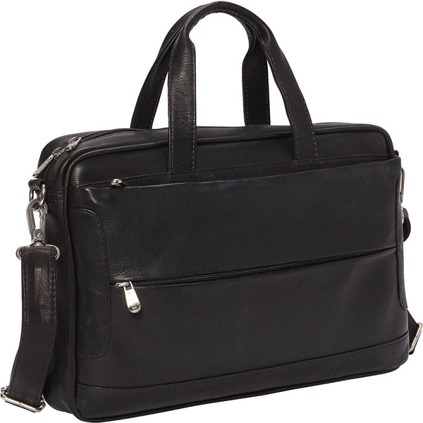 Piel Leather HIDDEN POCKET LAPTOP BRIEFCASE