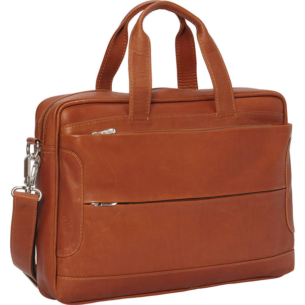 Piel Leather HIDDEN POCKET LAPTOP BRIEFCASE