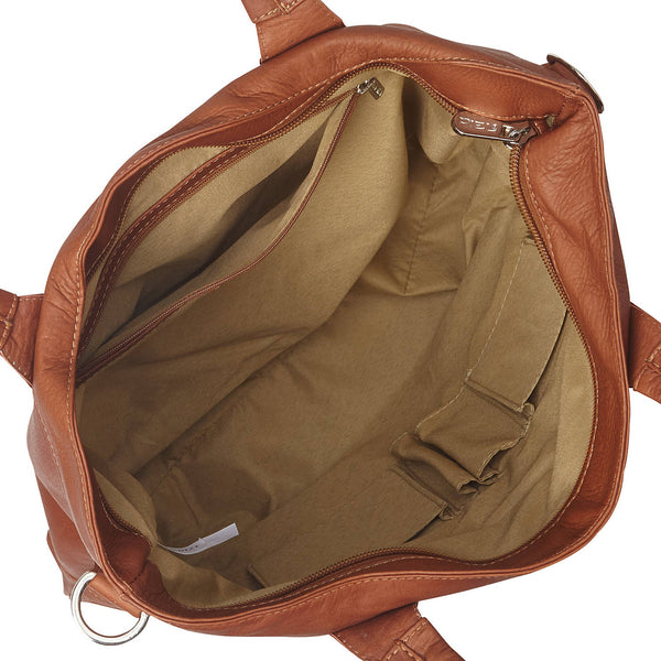 Piel Leather IMPRESSO CLASSIC TOP-ZIP TOTE