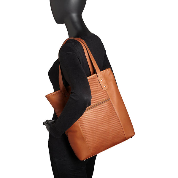 piel leather IMPRESSO CLASSIC VERTICAL TOTE