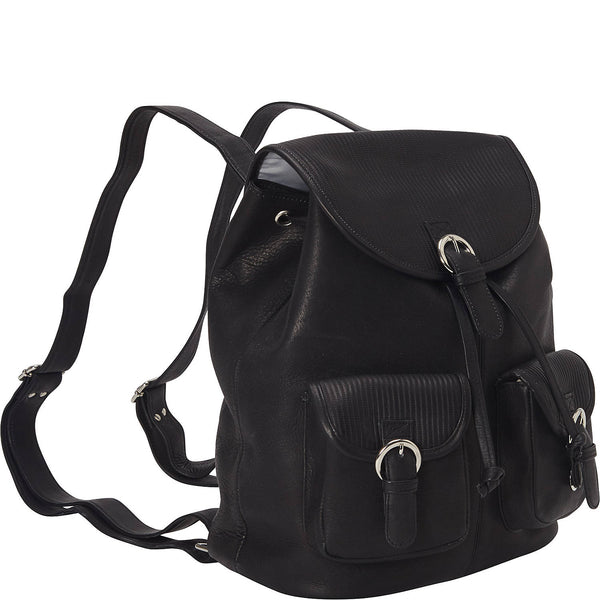 Piel Leather IMPRESSO SMALL TWO-POCKET BACKPACK
