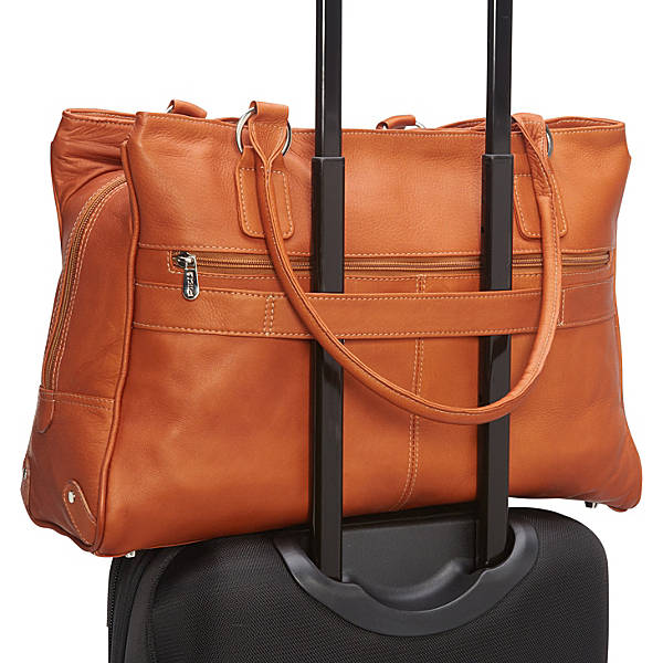 Piel Leather LAPTOP TRAVEL TOTE