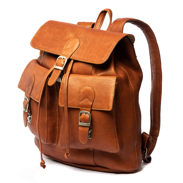 Piel Leather LARGE BUCKLE-FLAP BACKPACK