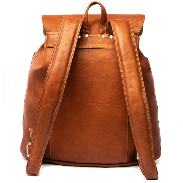 Piel Leather LARGE BUCKLE-FLAP BACKPACK