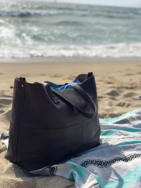 piel leather LARGE OPEN MULTI-PURPOSE TOTE