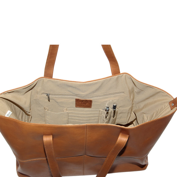 Piel Leather LARGE OPEN MULTI-PURPOSE TOTE