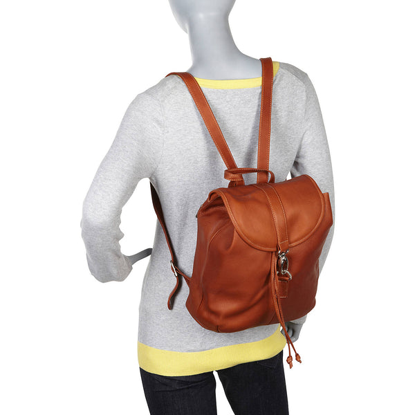 Piel Leather MEDIUM DRAWSTRING BACKPACK