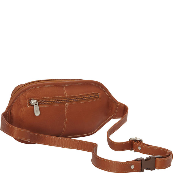 Piel Leather MULTI-ZIP OVAL WAIST BAG