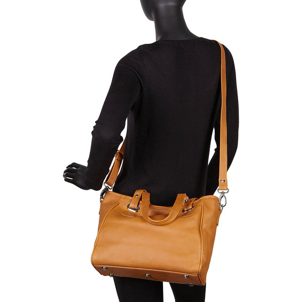 Piel Leather OPEN TOTE/CROSS BODY BAG