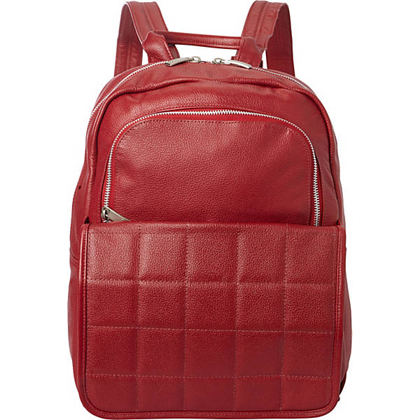 piel leather QUILTED LEATHER BACKPACK