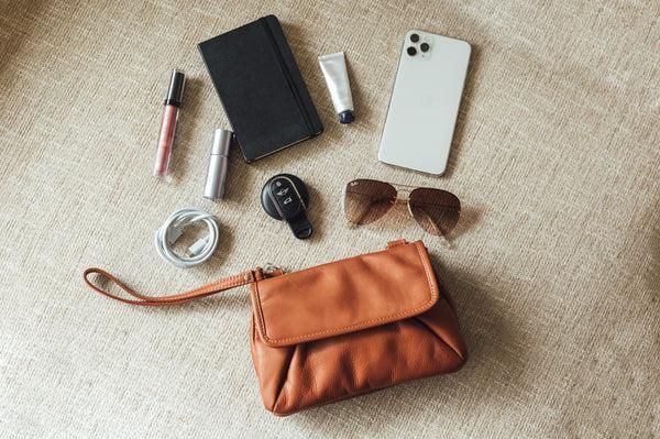 piel leather RAINBOW CROSSBODY BAG/CLUTCH