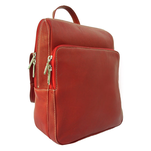 piel leather SLIM FRONT POCKET BACKPACK