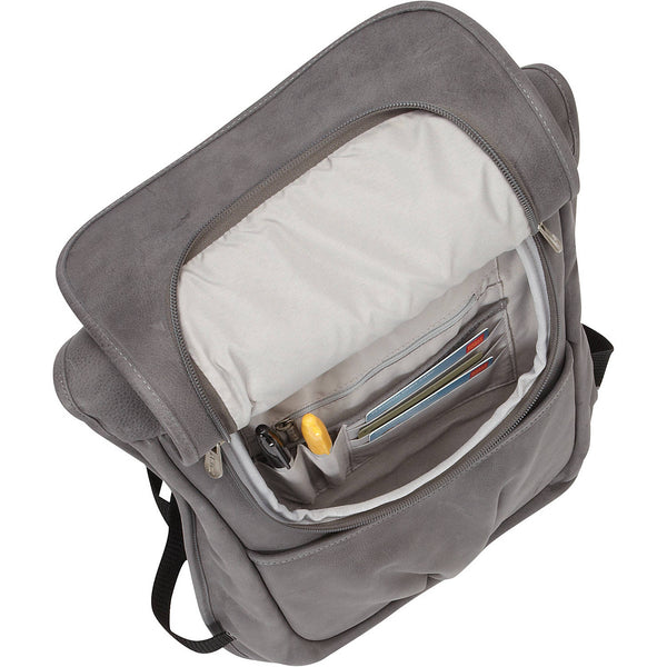 Piel Leather SLIM LAPTOP FLAP BACKPACK