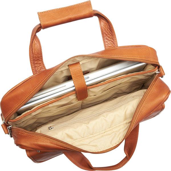 Piel Leather SLIM TOP-ZIP BRIEFCASE