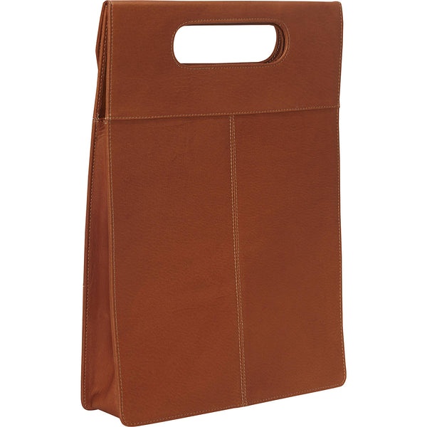 Piel Leather THREE BOTTLE WINE CASE