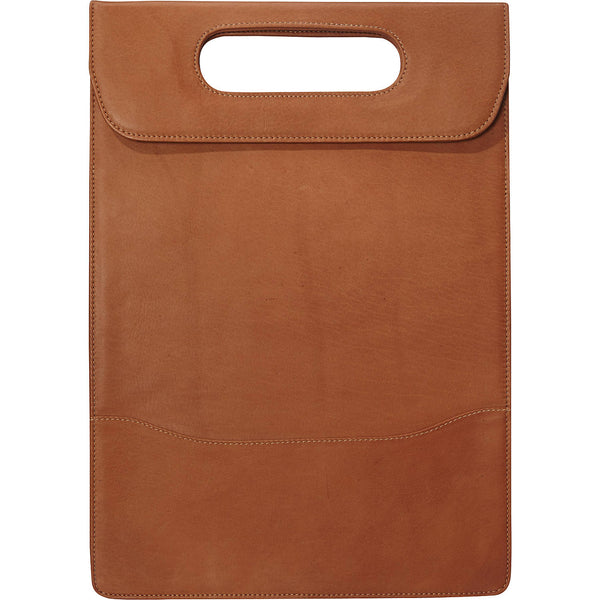 piel leather THREE BOTTLE WINE CASE