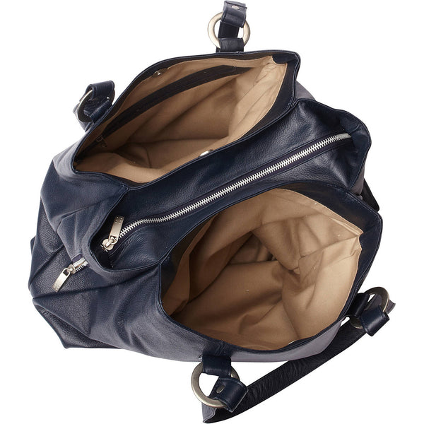 Piel Leather THREE COMPARTMENT LEATHER TOTE