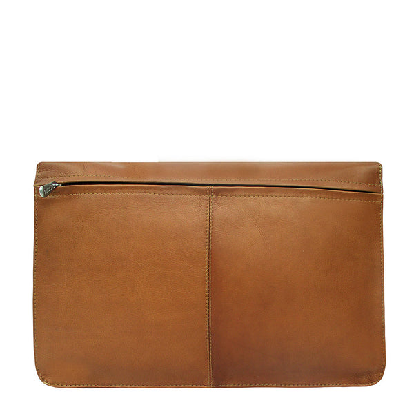 Piel Leather THREE-SECTION FLAP PORTFOLIO