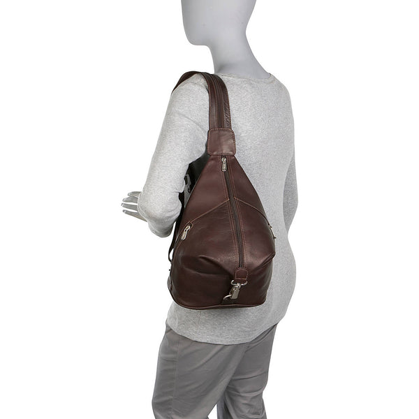 Piel Leather THREE-ZIP HOBO SLING