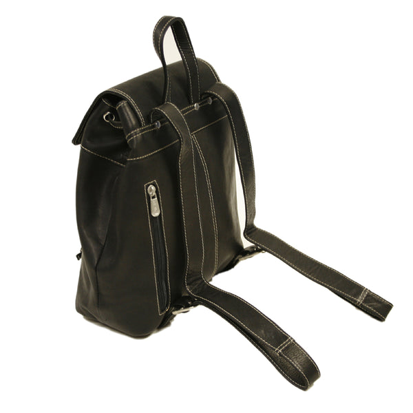 Piel Leather TOP FLAP DRAWSTRING BACKPACK