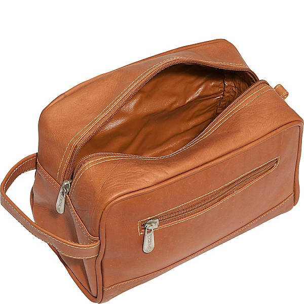 Piel Leather TOP ZIP TOILETRY KIT