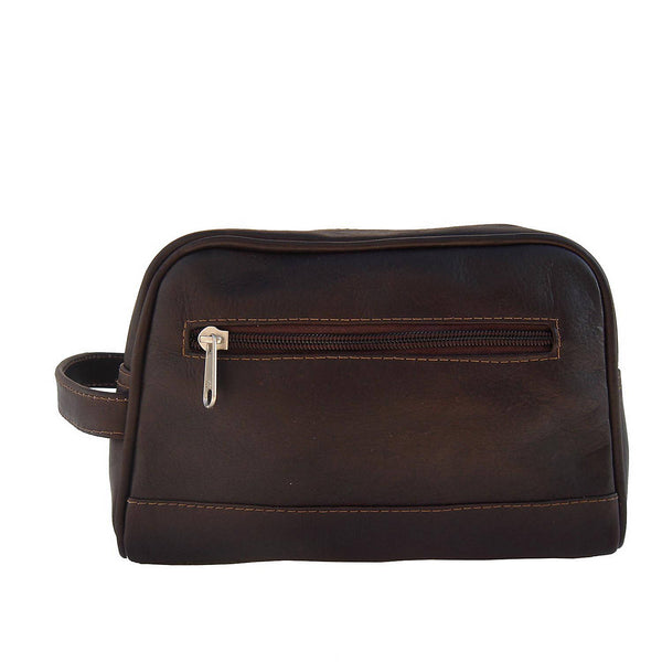 piel leather TOP ZIP TOILETRY KIT